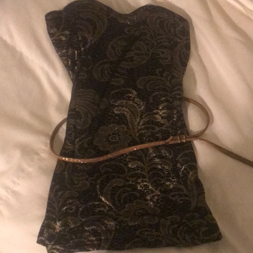 Black and golden sexy top